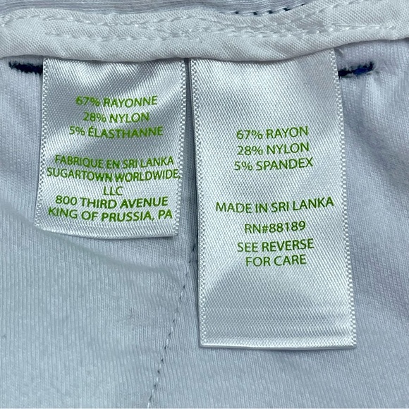 LILLY PULITZER Callahan Knit "On The Vine Floral" Print Blue Pink Stretch Size 2 - Picture 5 of 9